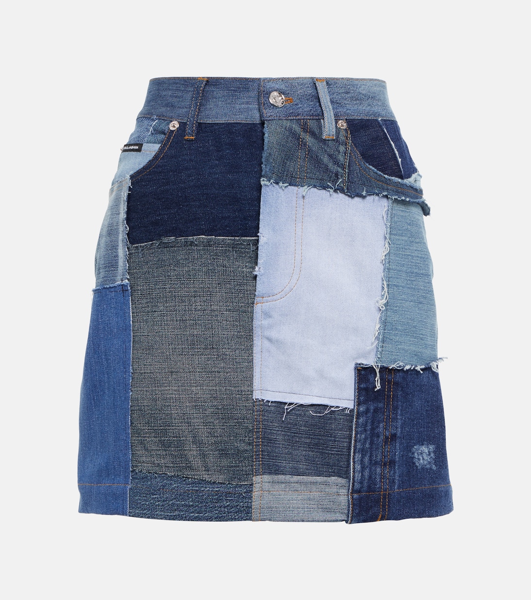 Patchwork denim miniskirt | Dolce&Gabbana