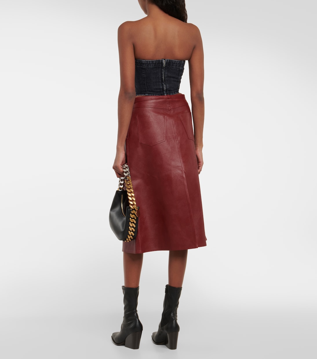 Bustier-Top aus Denim | Stella McCartney