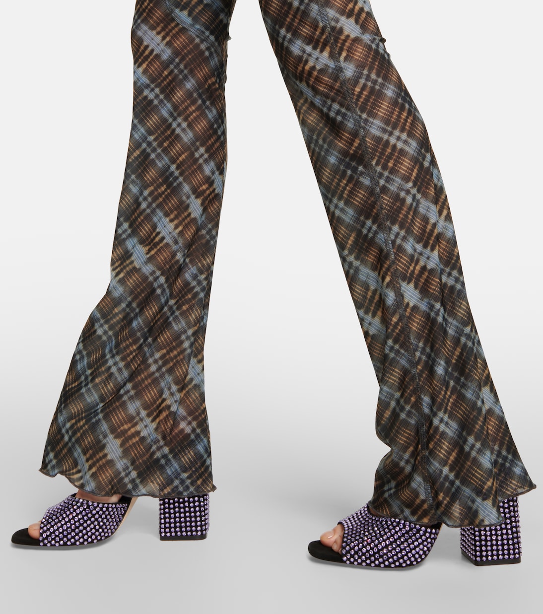 Holly Anja embellished suede mules | Paris Texas