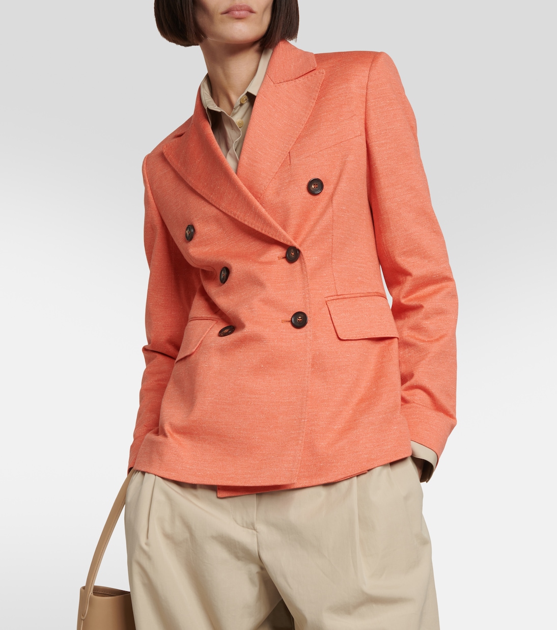Blazer Zirlo aus Baumwolle und Leinen | Max Mara