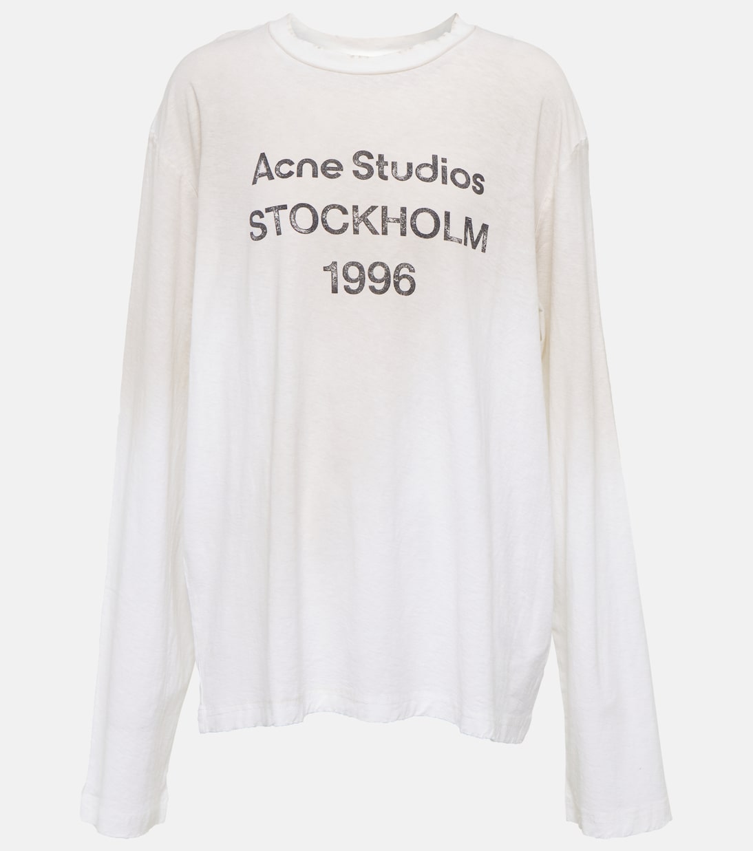 Top in jersey di misto cotone con logo | Acne Studios