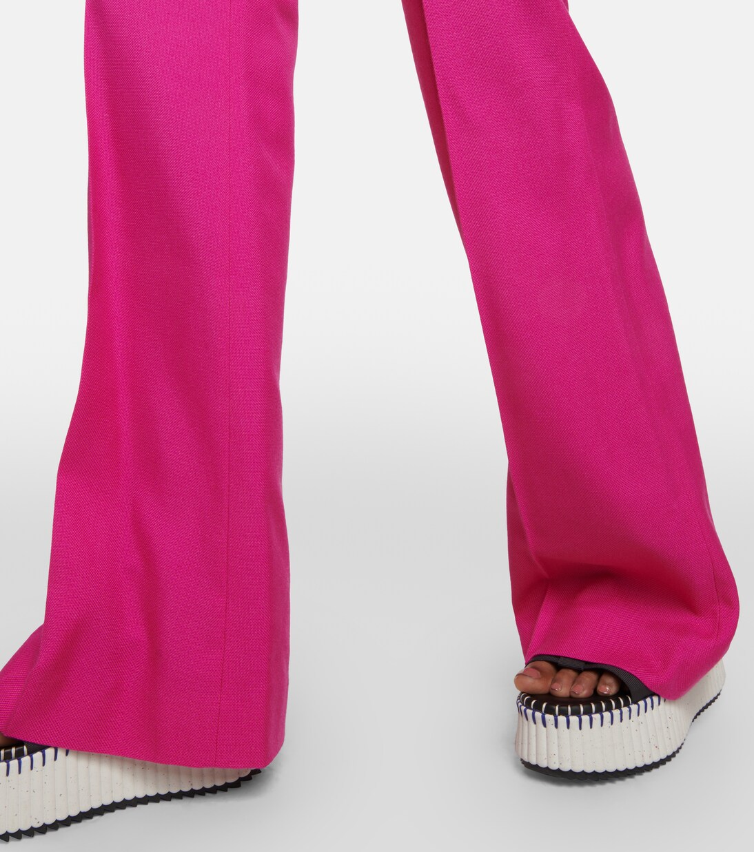 Pantalon à taille haute en laine mélangée | Chloé
