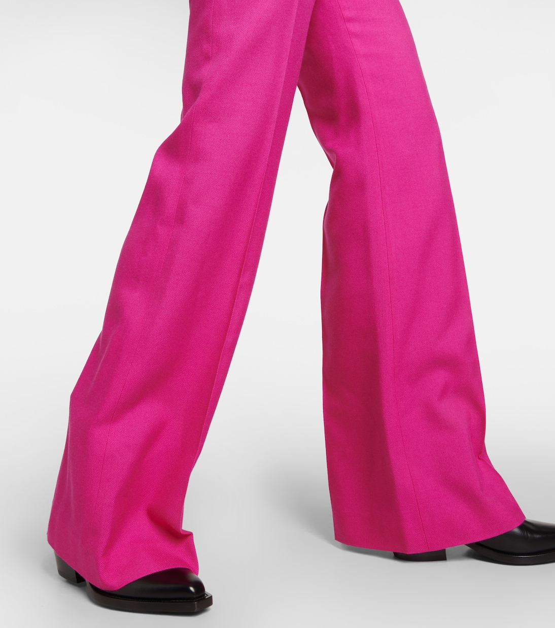 Pantalon à taille haute en laine mélangée | Chloé