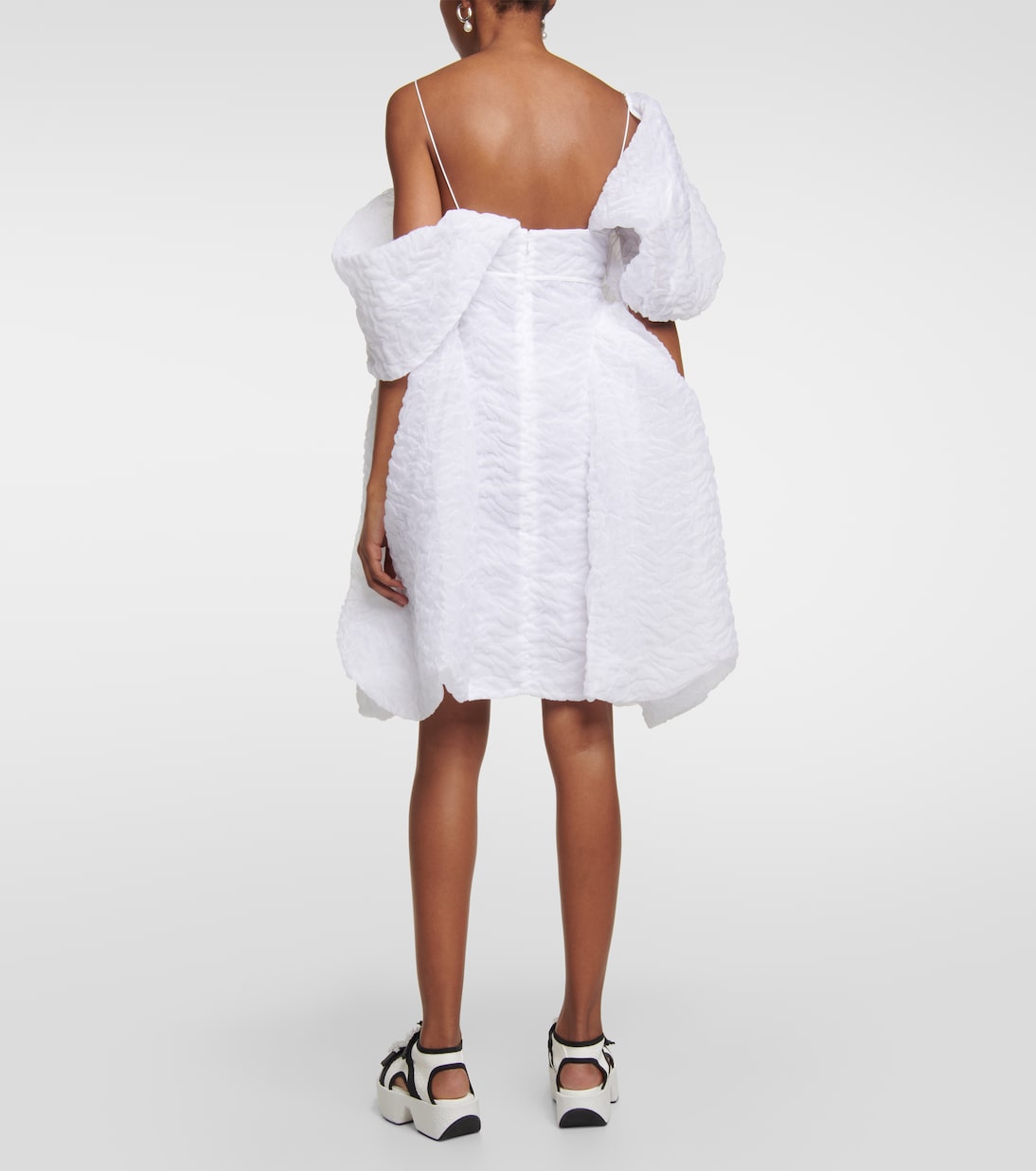 Snow draped cotton-blend minidress | Cecilie Bahnsen