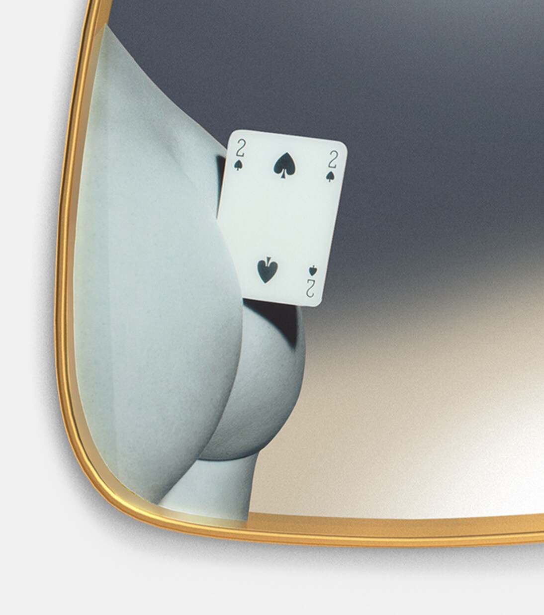 x Toiletpaper Two of Spades mirror | Seletti
