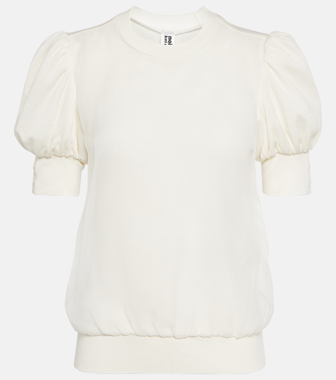 Jersey de lana con volantes | Noir Kei Ninomiya