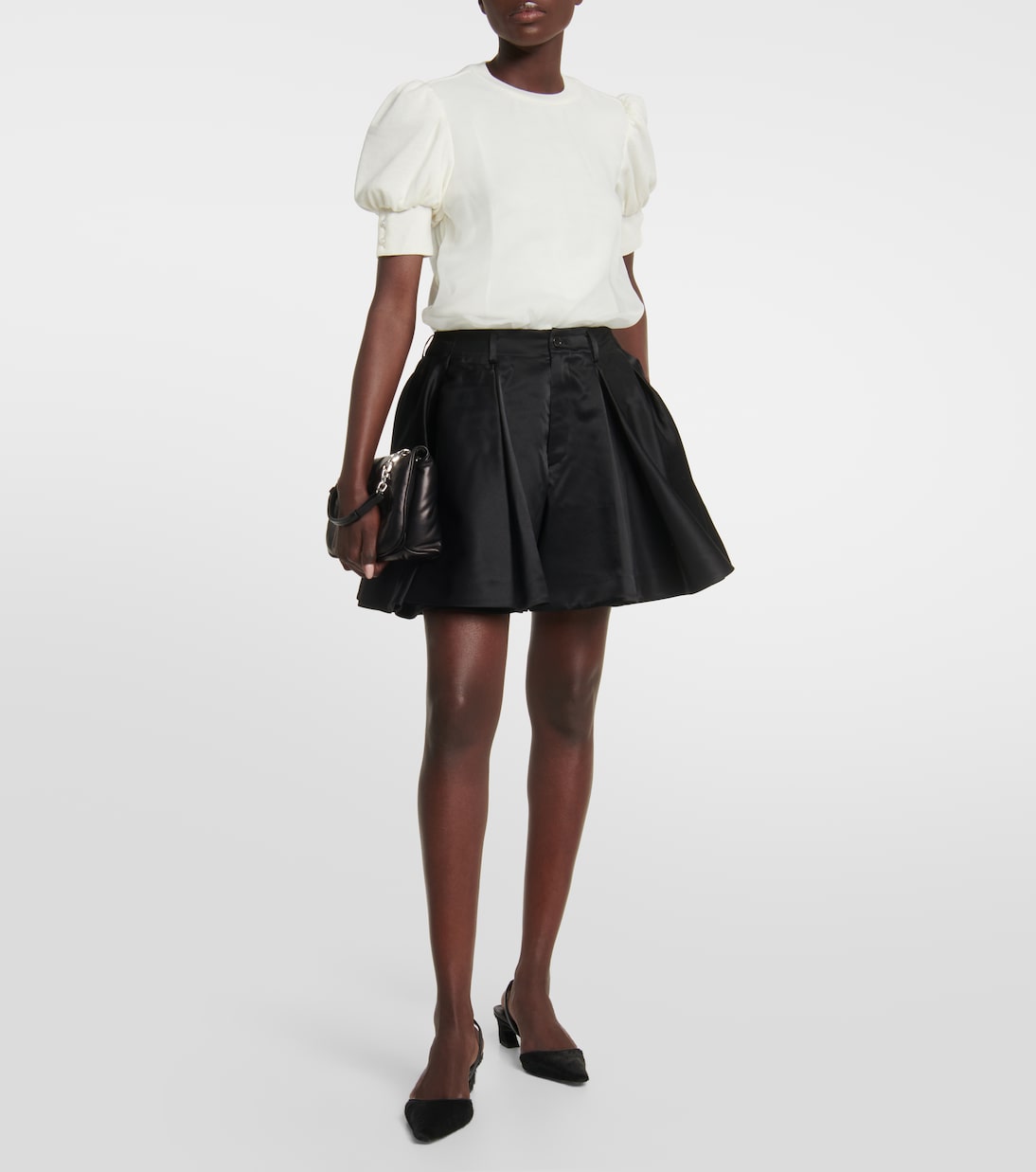 Jersey de lana con volantes | Noir Kei Ninomiya