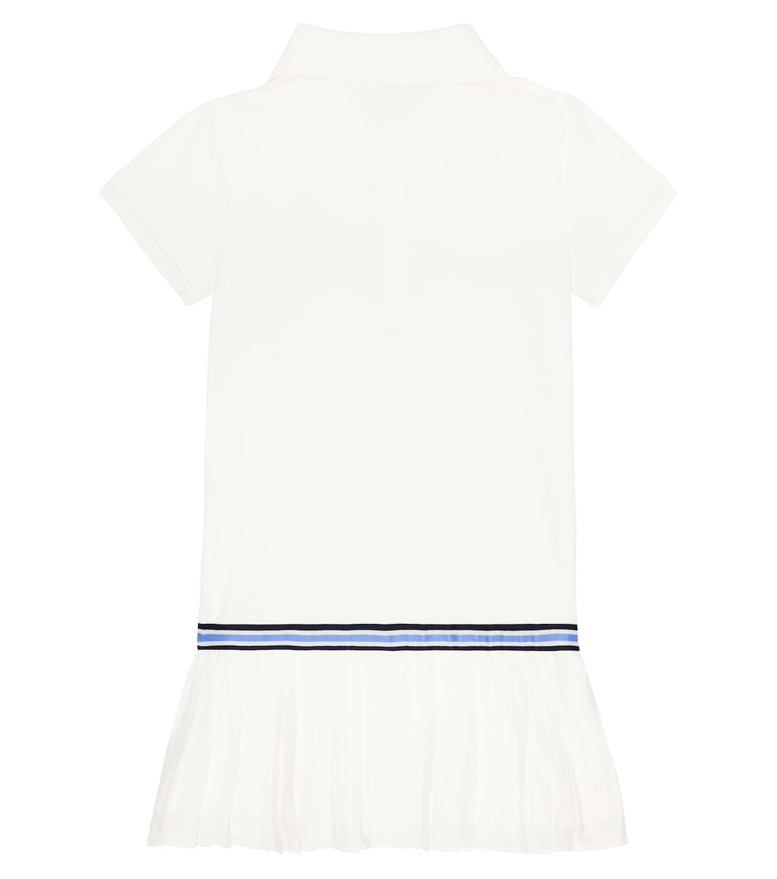 Pleated cotton-blend polo dress | Polo Ralph Lauren Kids