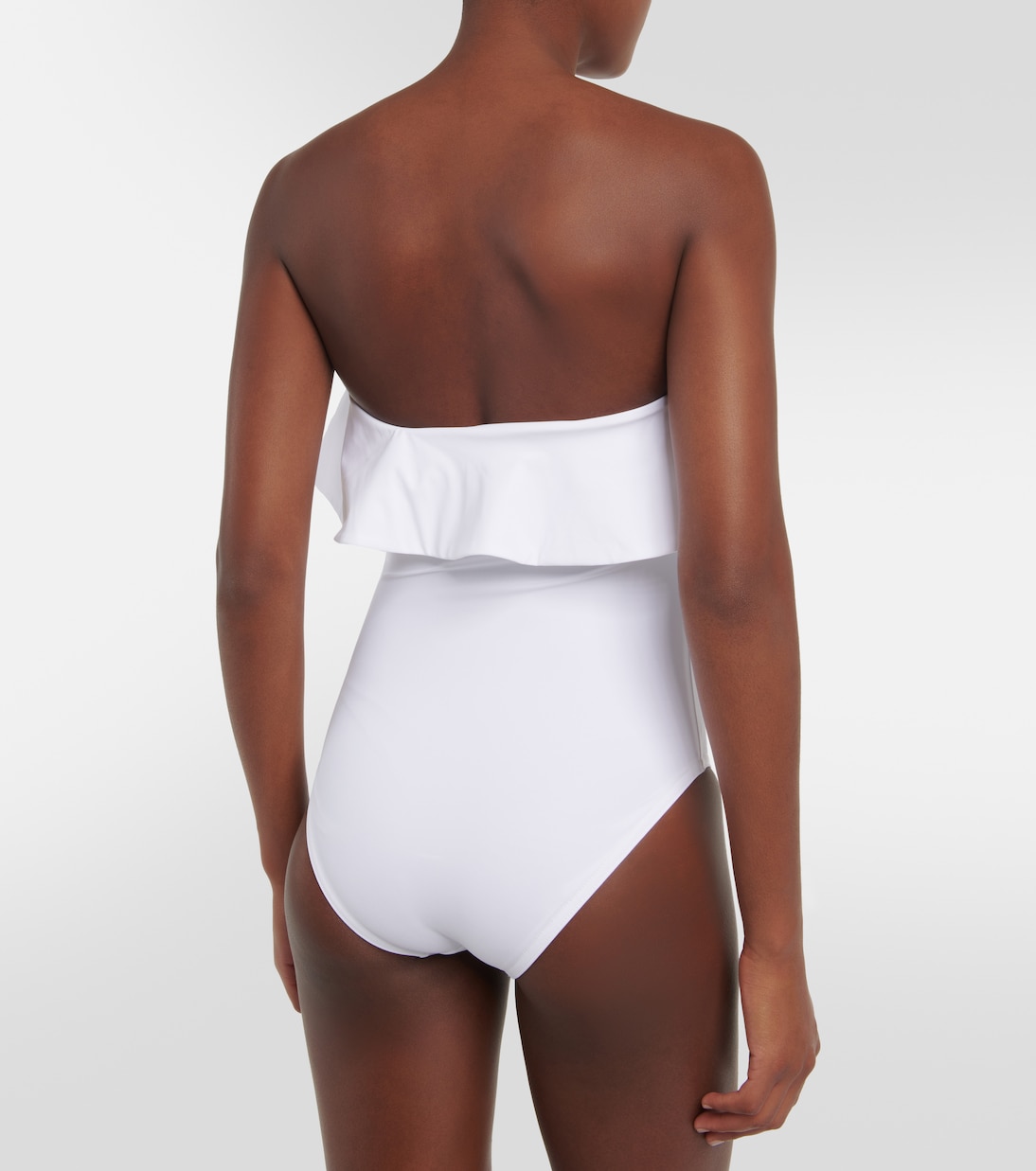 Ruffle-trimmed off-shoulder swimsuit | Karla Colletto