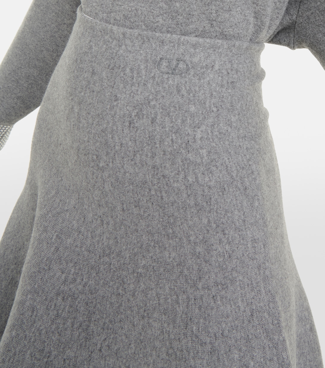 High-rise wool-blend midi skirt | Valentino