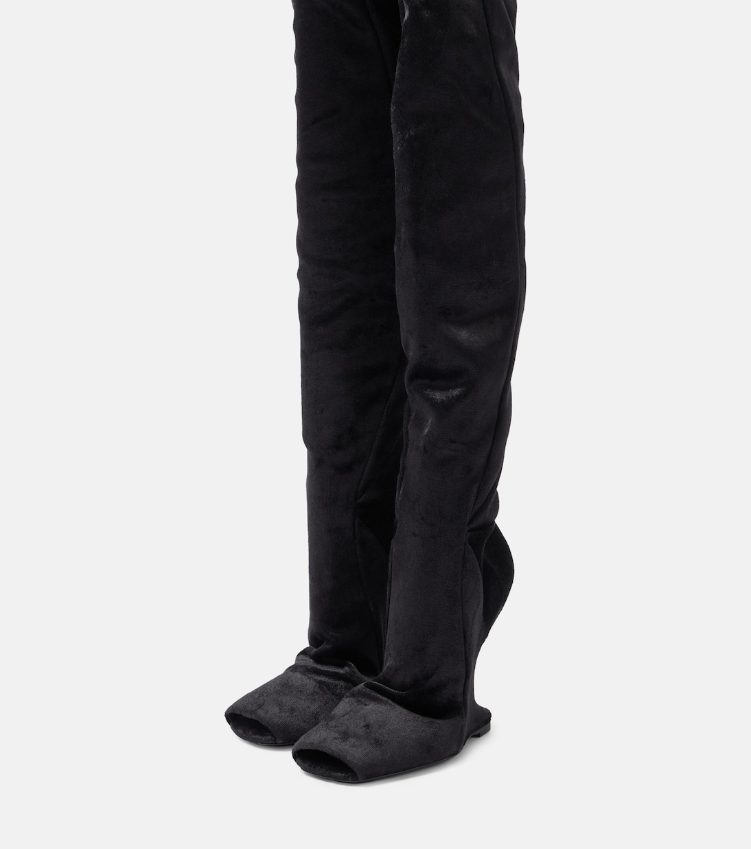Botas Cantilever de terciopelo | Rick Owens