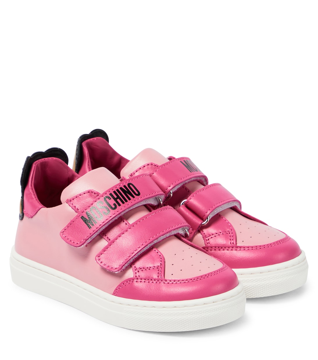 Sneakers in pelle con orsetto | Moschino Kids