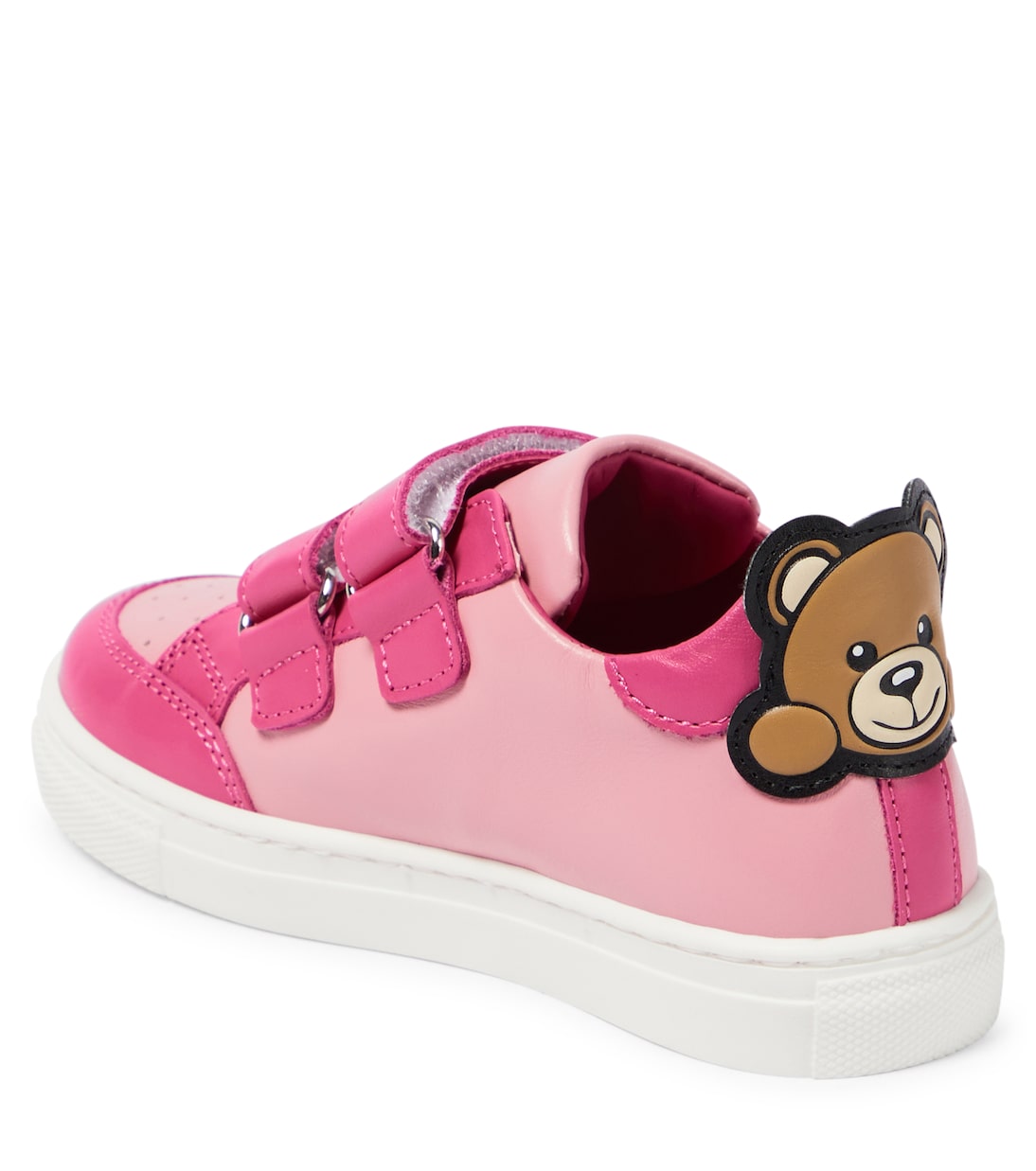 Sneakers in pelle con orsetto | Moschino Kids