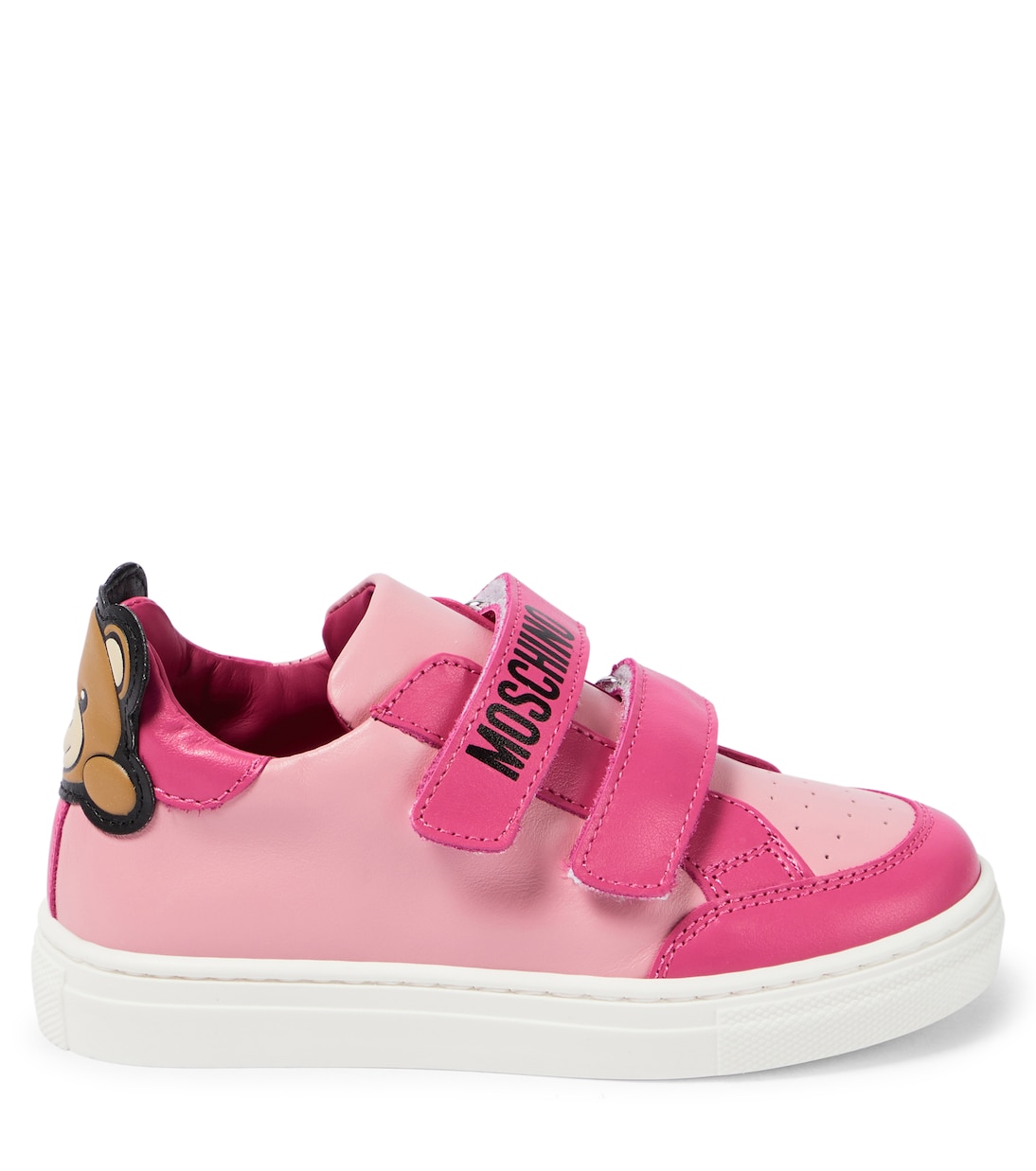 Sneakers in pelle con orsetto | Moschino Kids