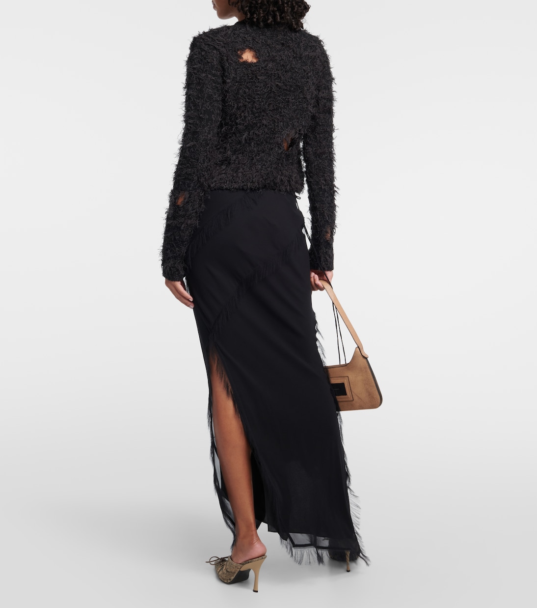 Jersey en mezcla de lana con aberturas | Acne Studios