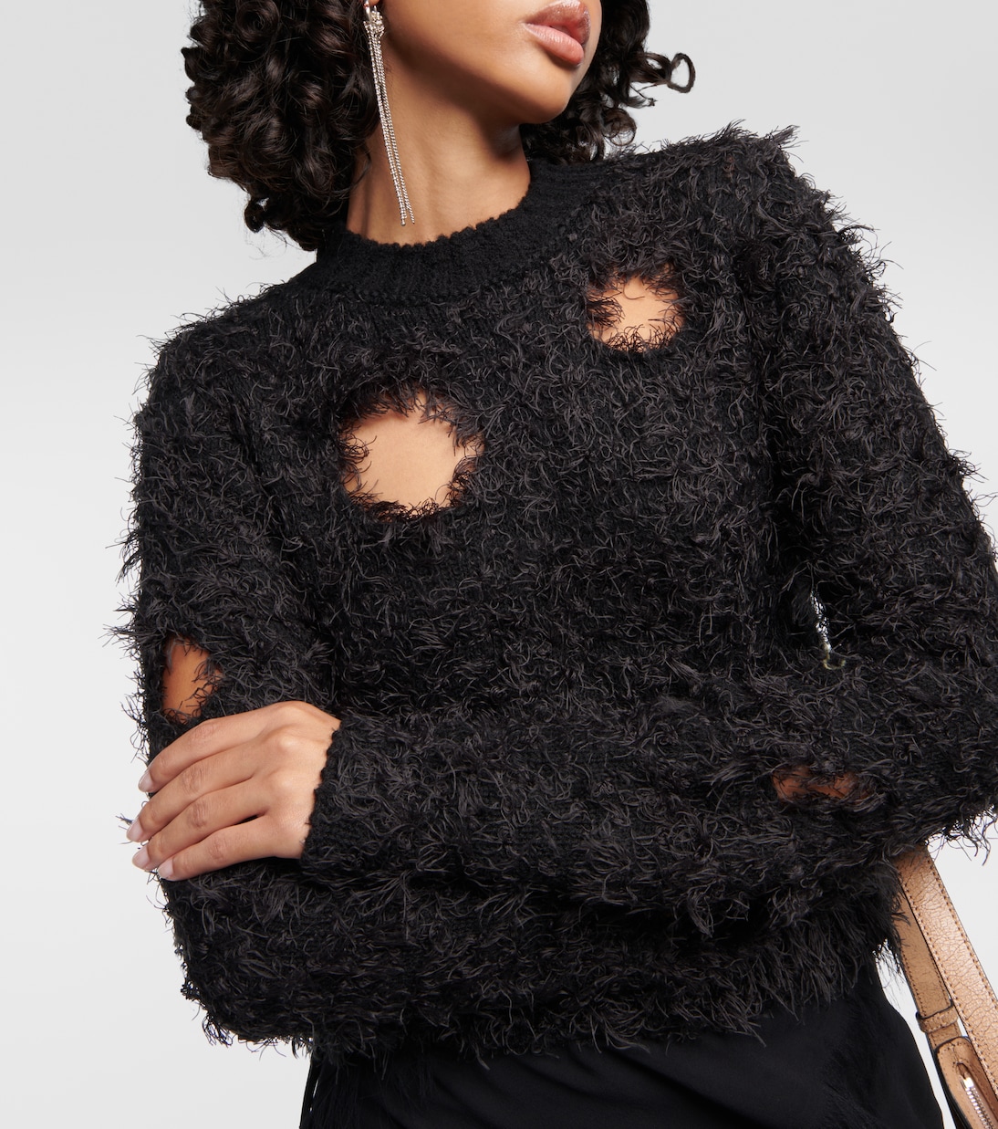 Jersey en mezcla de lana con aberturas | Acne Studios