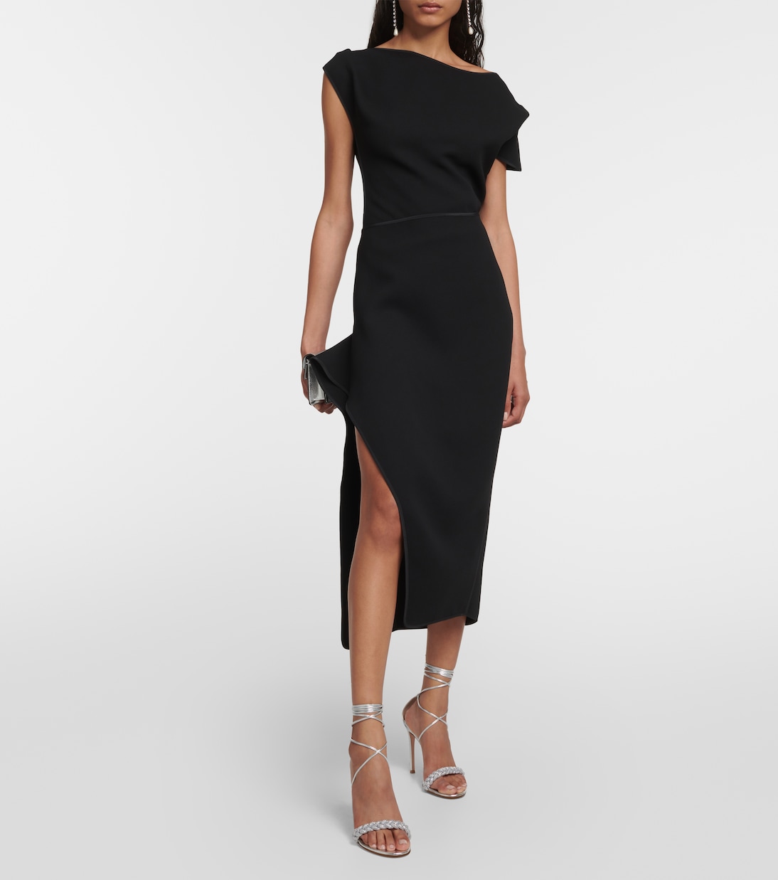 Narrate side-slit crêpe pencil skirt | Maticevski