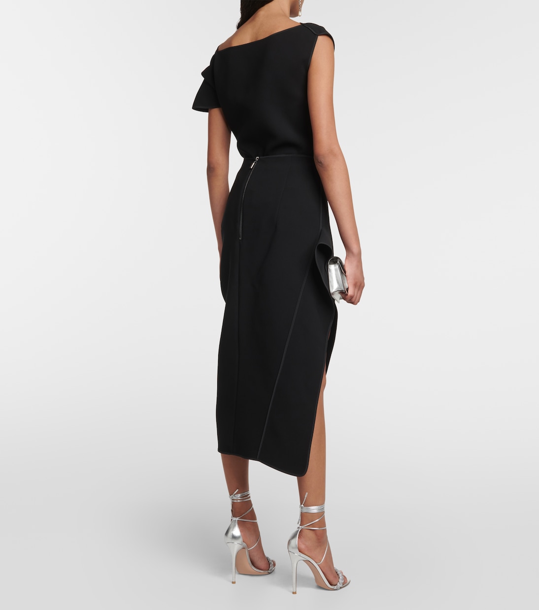 Narrate side-slit crêpe pencil skirt | Maticevski