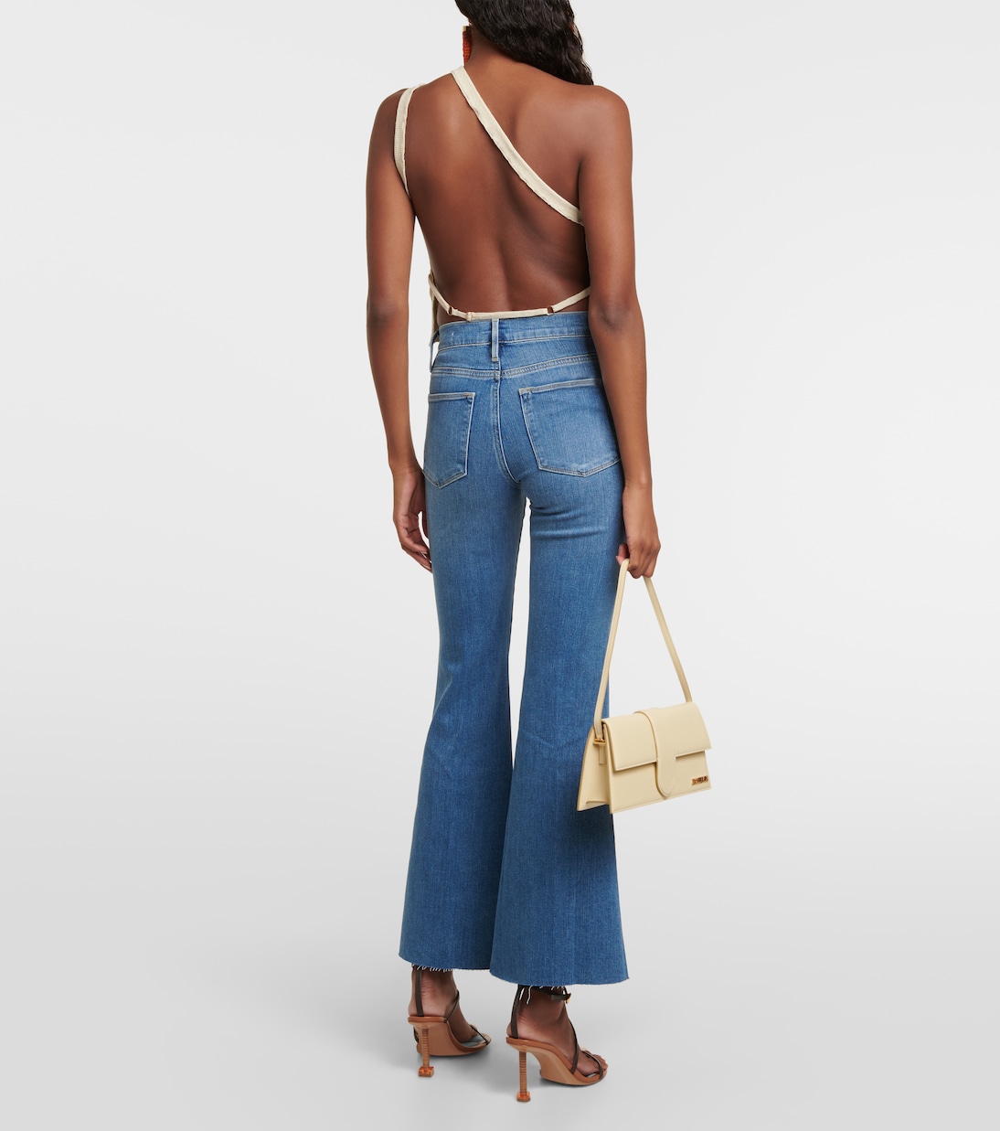 Le Easy Flare Raw Fray flared jeans  | Frame