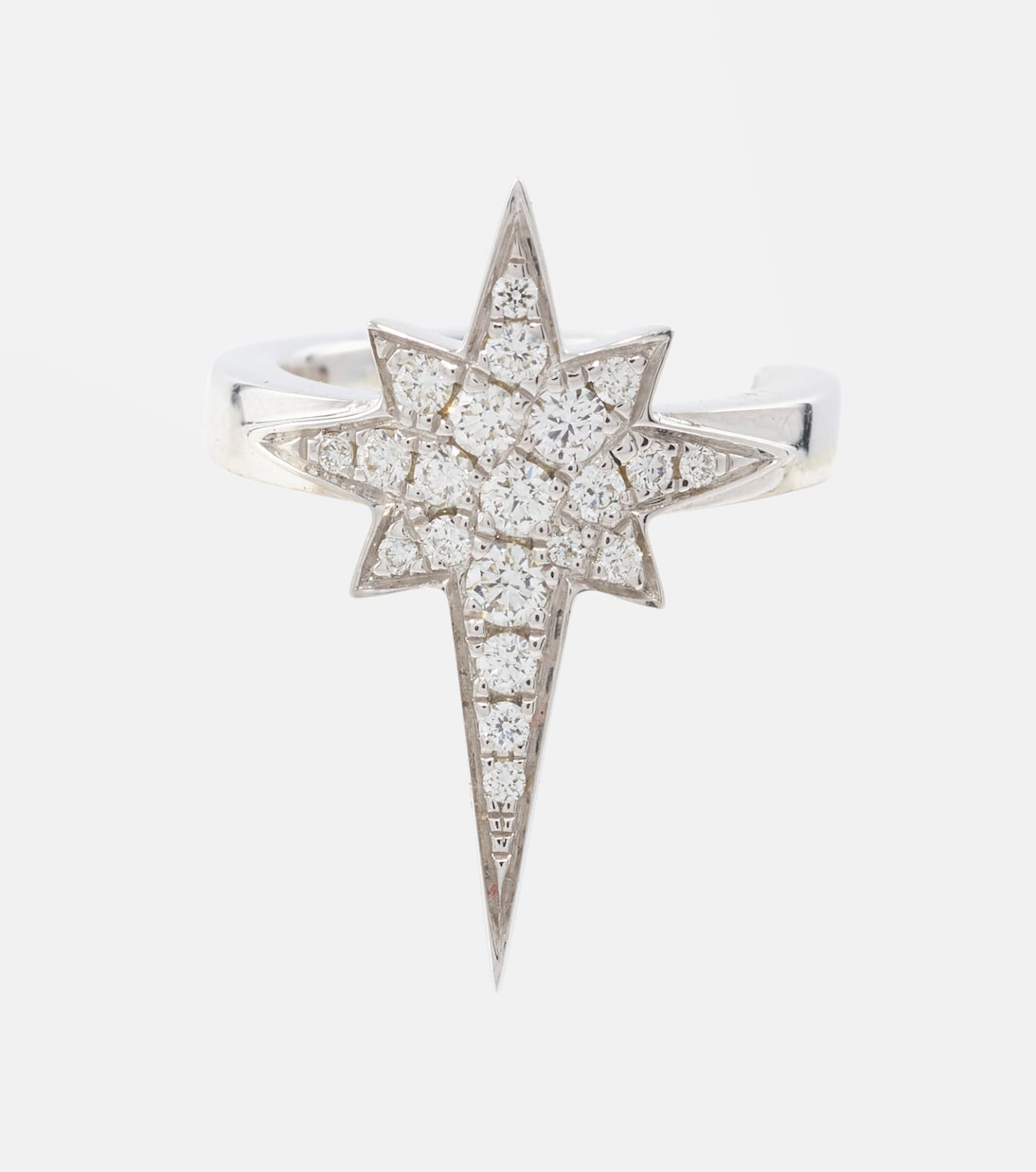 North Star 14kt white gold ear cuffs with diamonds | Robinson Pelham