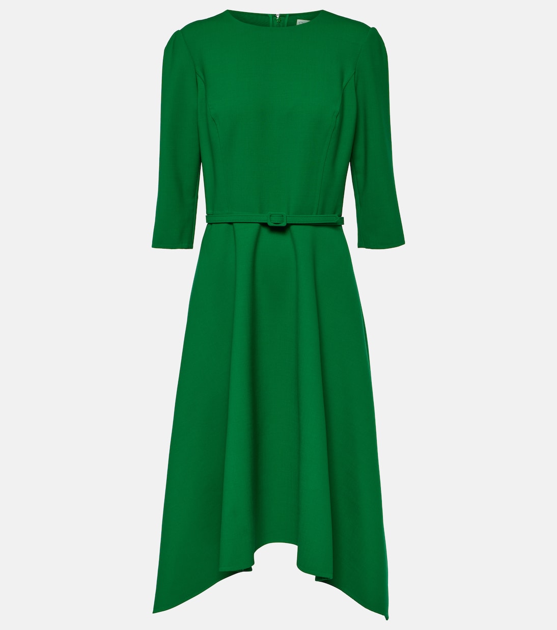 Vestido midi en mezcla de lana | Oscar de la Renta