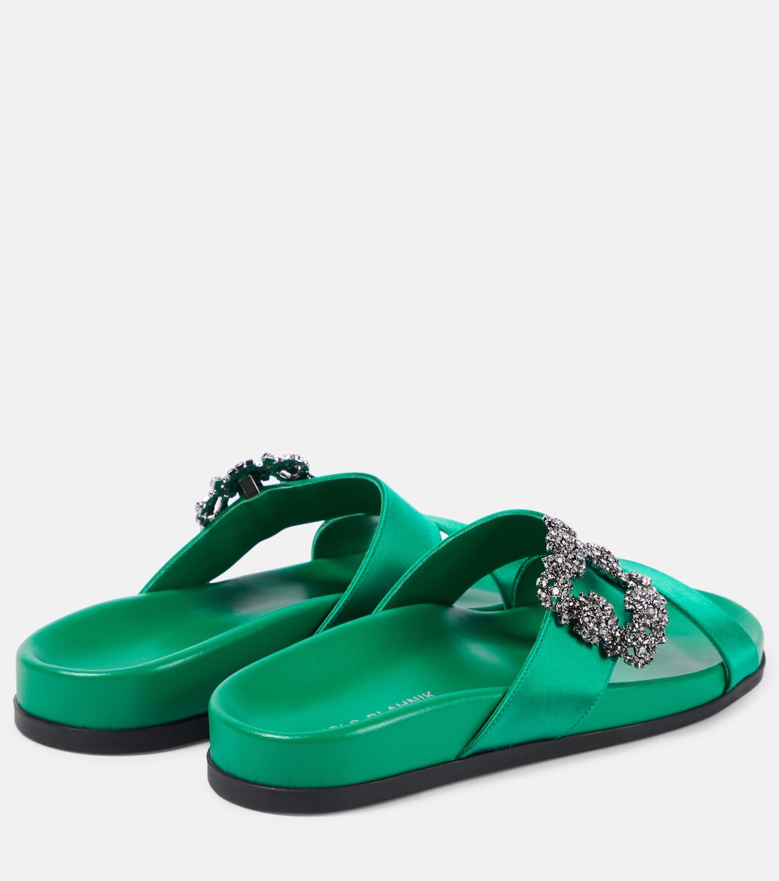 Sandalias Chilanghi de satén adornadas | Manolo Blahnik