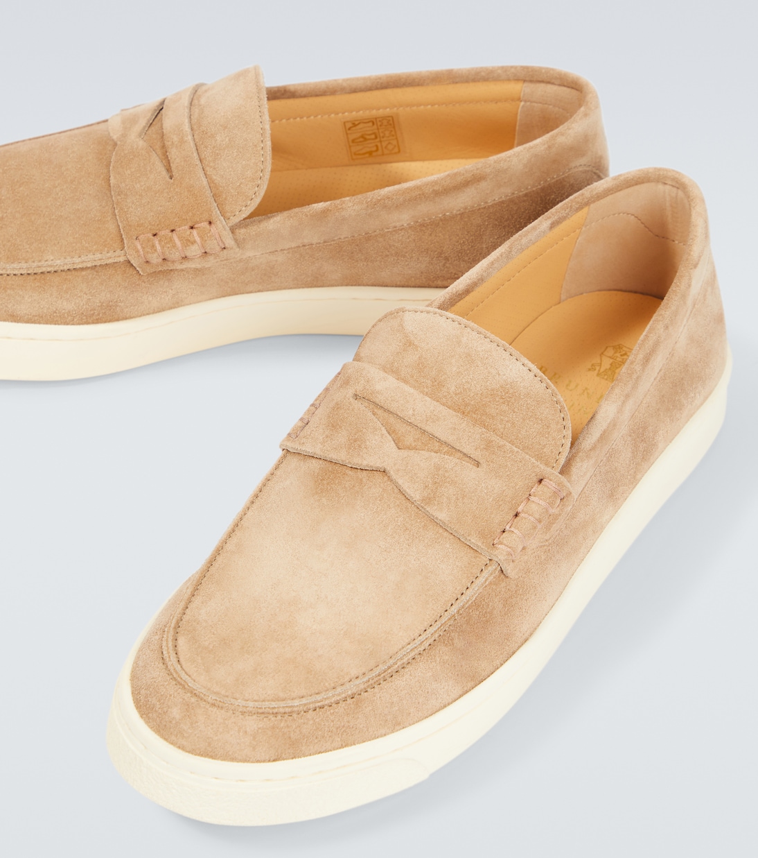 Loafers aus Veloursleder | Brunello Cucinelli