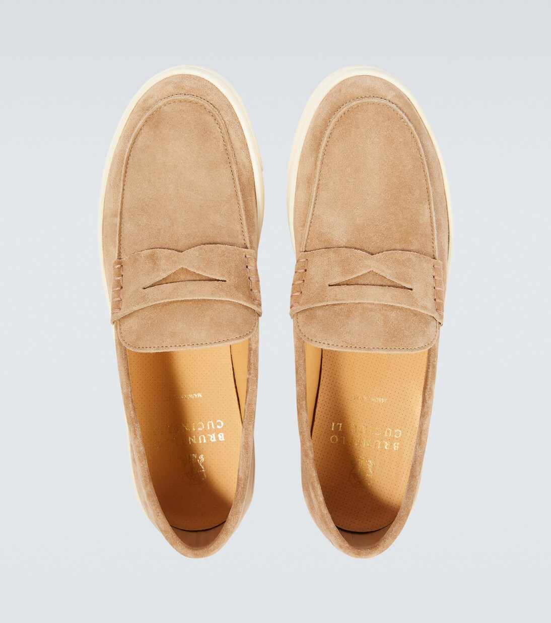 Loafers aus Veloursleder | Brunello Cucinelli