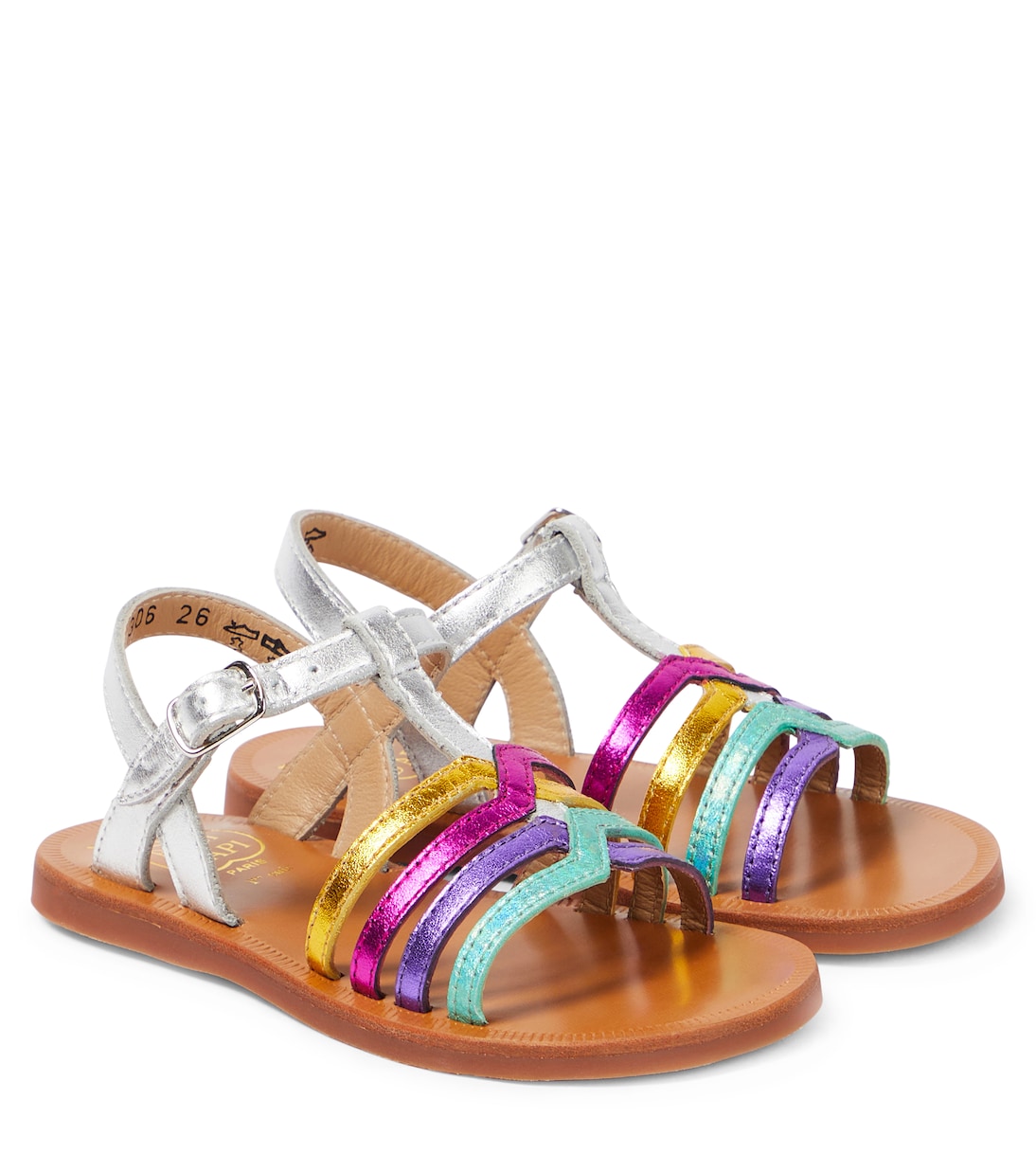 Sandali Plagette New Salome in pelle | Pom d'Api