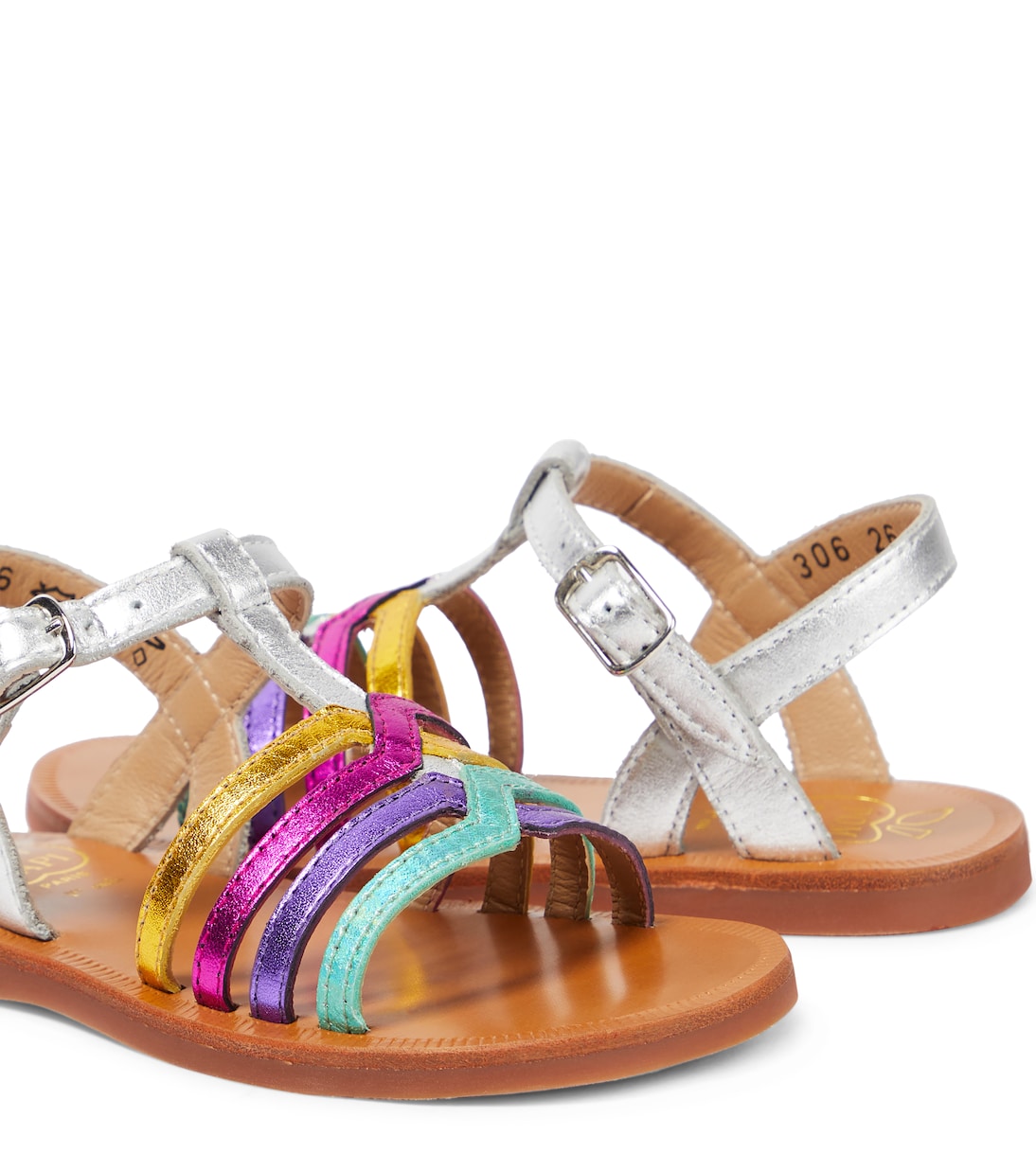Sandali Plagette New Salome in pelle | Pom d'Api