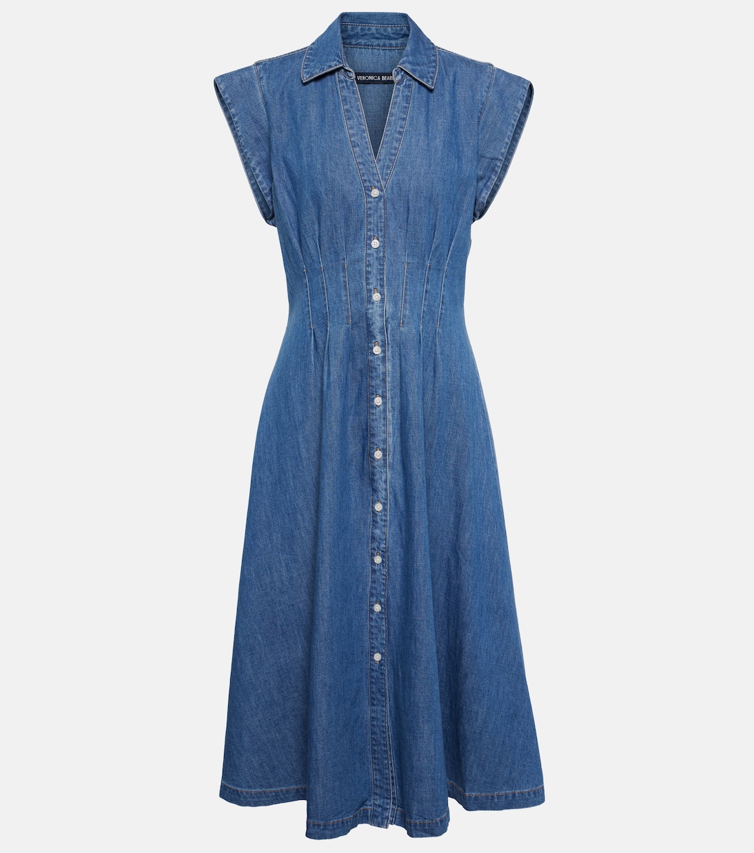Ruben cotton chambray shirt dress | Veronica Beard