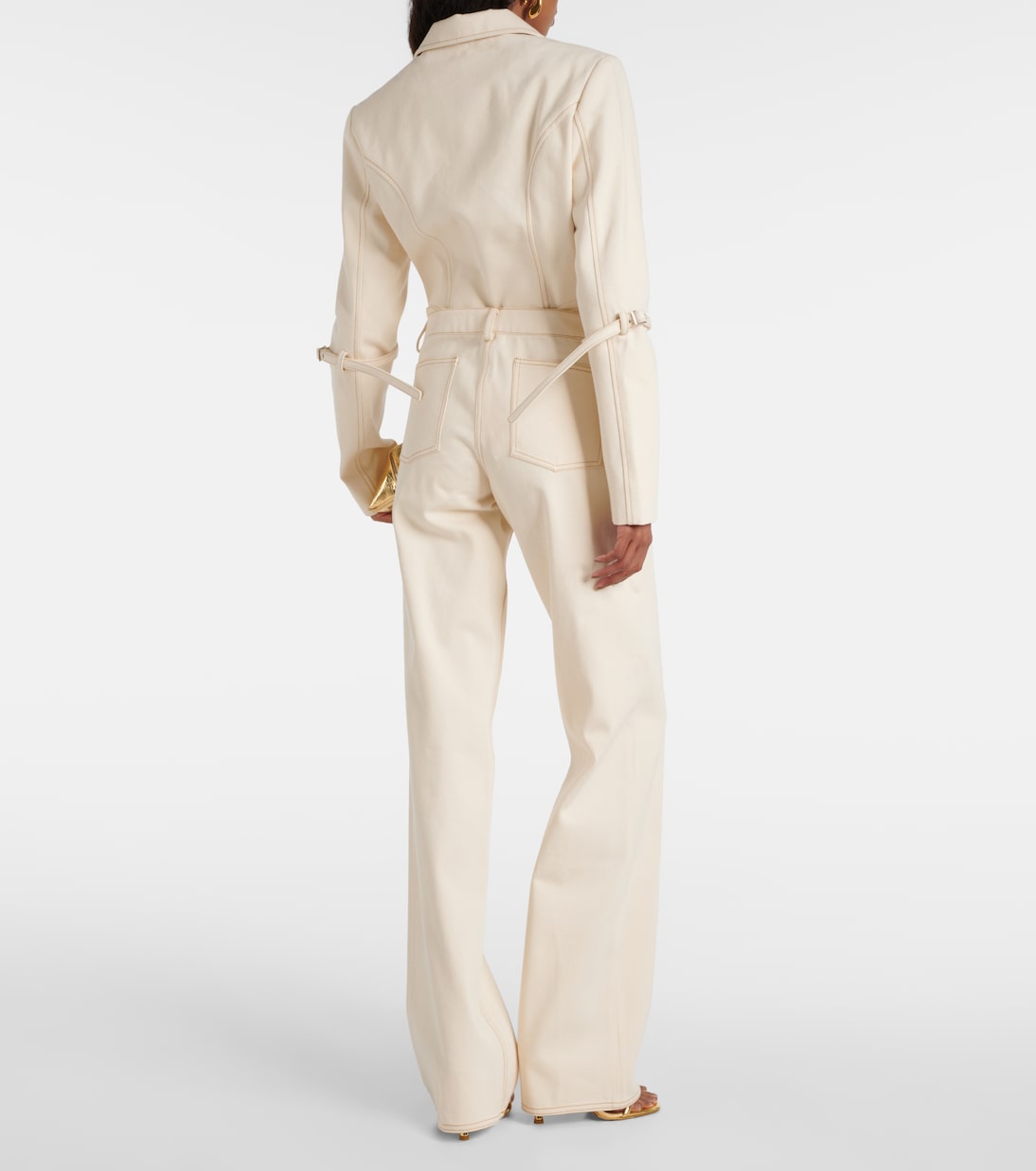 Weite Low-Rise-Hose Tuxis aus Baumwolle | Aya Muse
