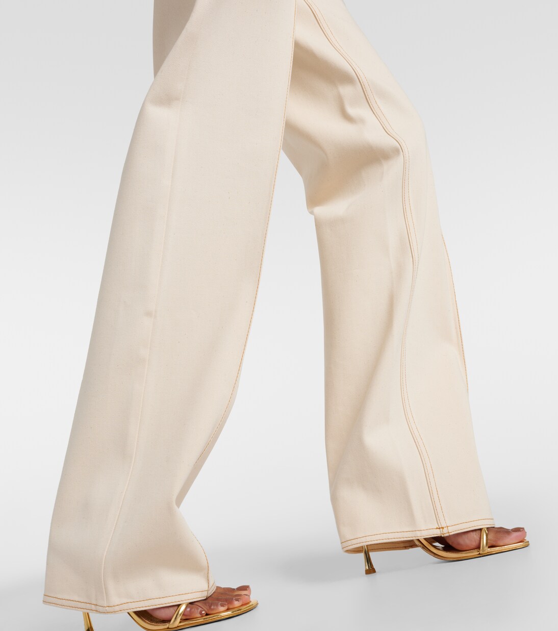 Weite Low-Rise-Hose Tuxis aus Baumwolle | Aya Muse