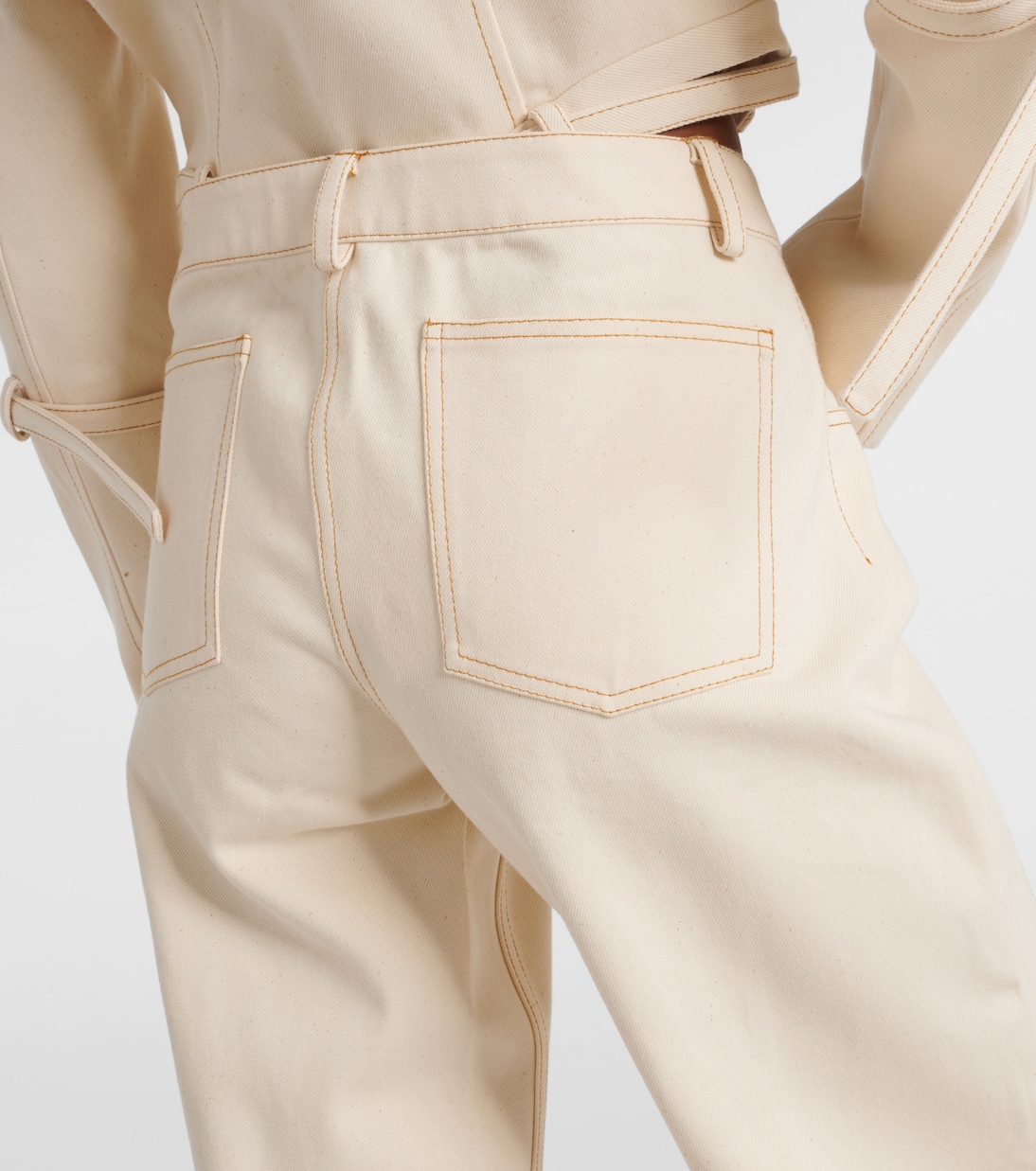 Weite Low-Rise-Hose Tuxis aus Baumwolle | Aya Muse