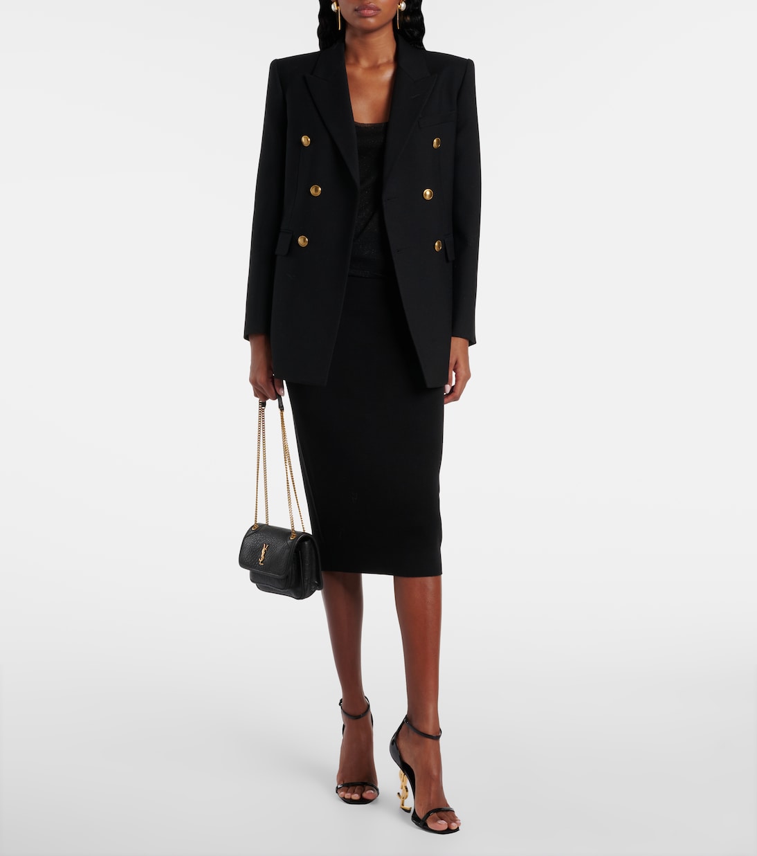 Sandales Opyum en cuir verni | Saint Laurent
