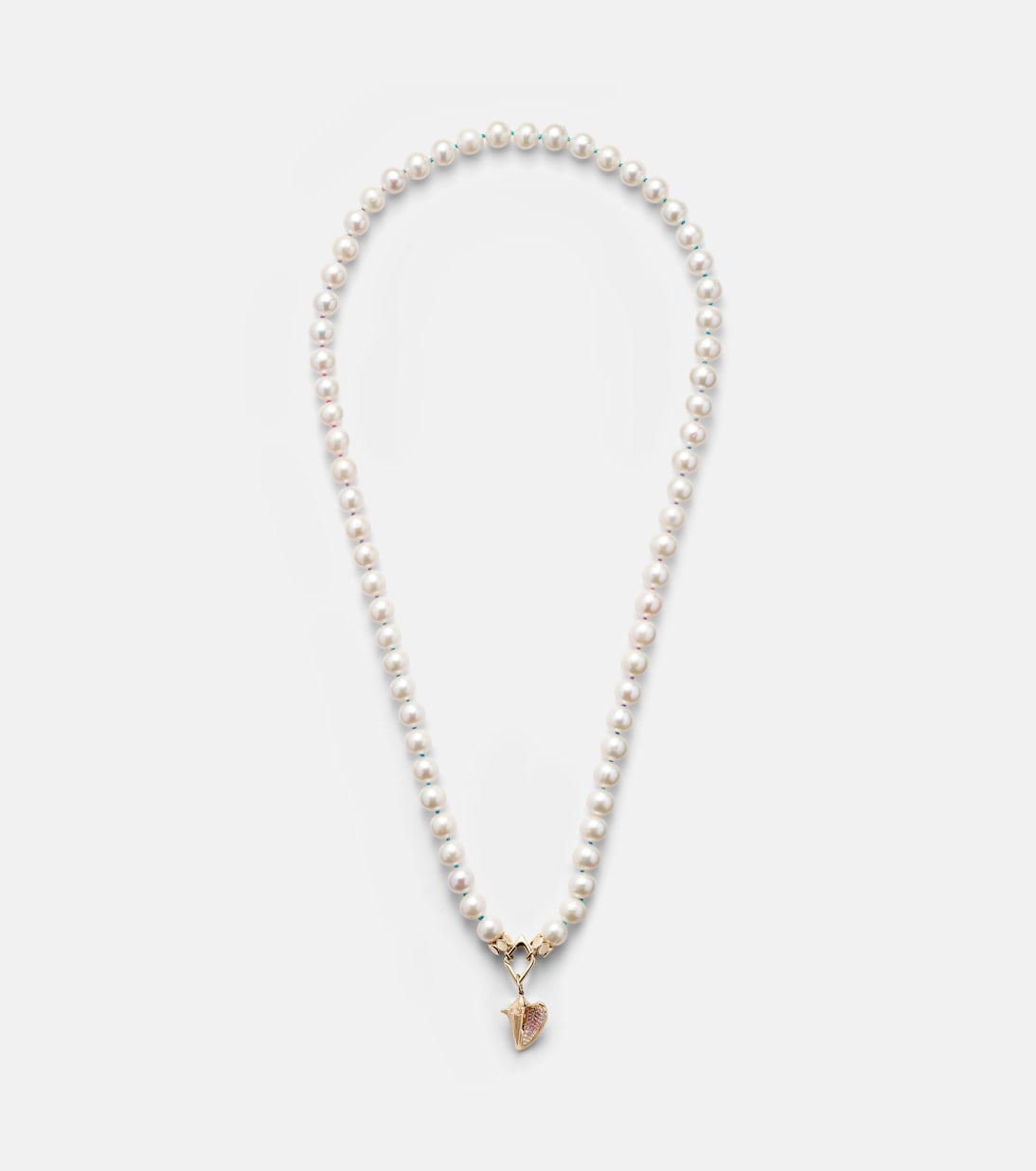 Collana in oro 14kt Sydney Evan con perle e pietre preziose per uno stile giovane e raffinato
