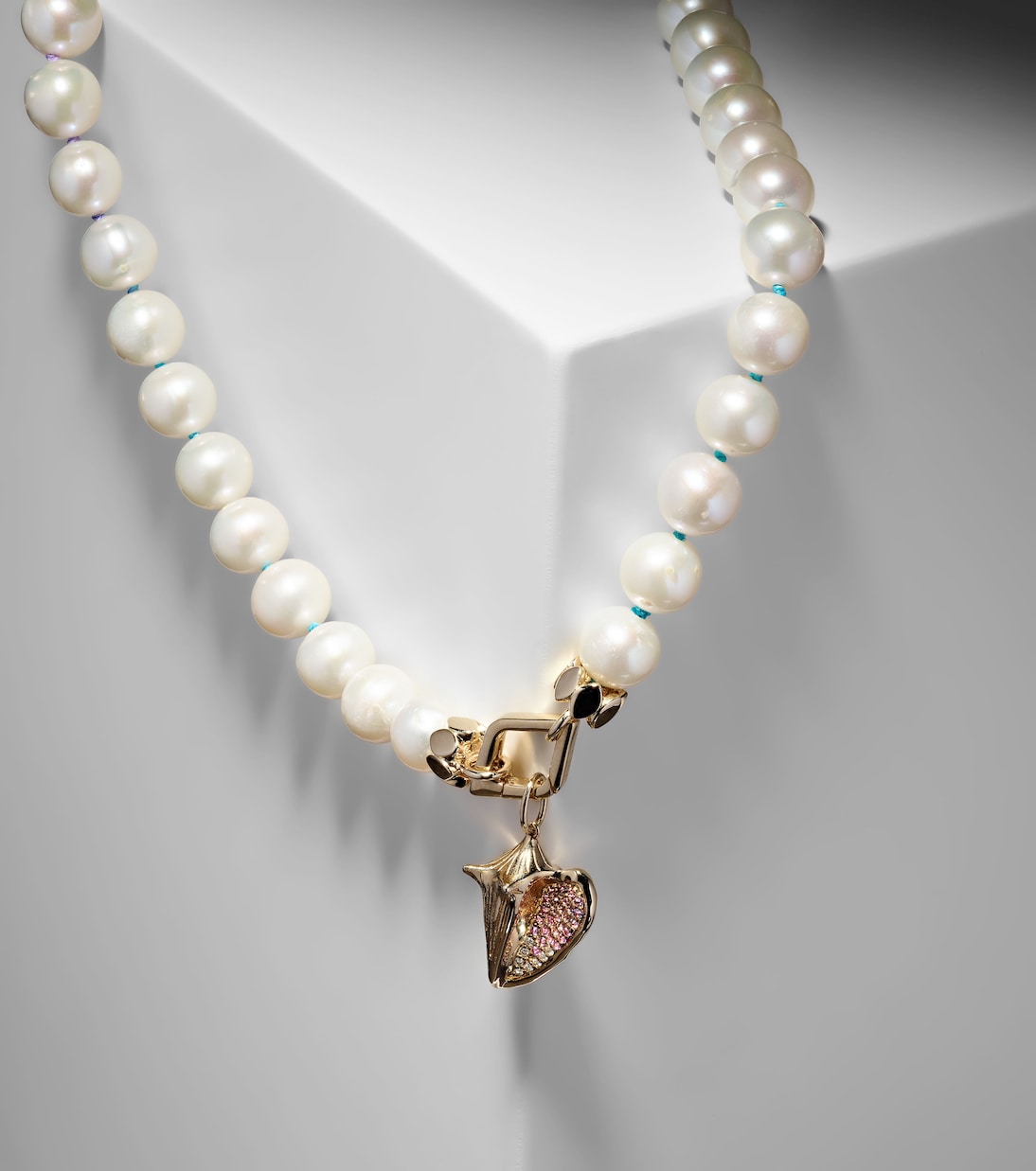 Collana in oro 14kt Sydney Evan con perle e pietre preziose per uno stile giovane e raffinato