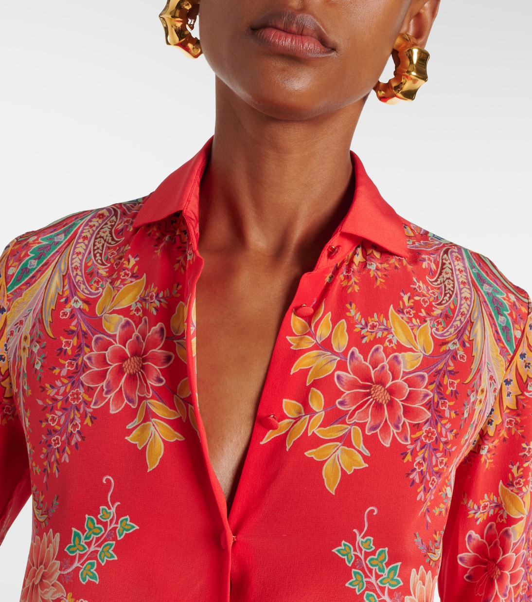 Camicia in crêpe de chine di seta | Etro