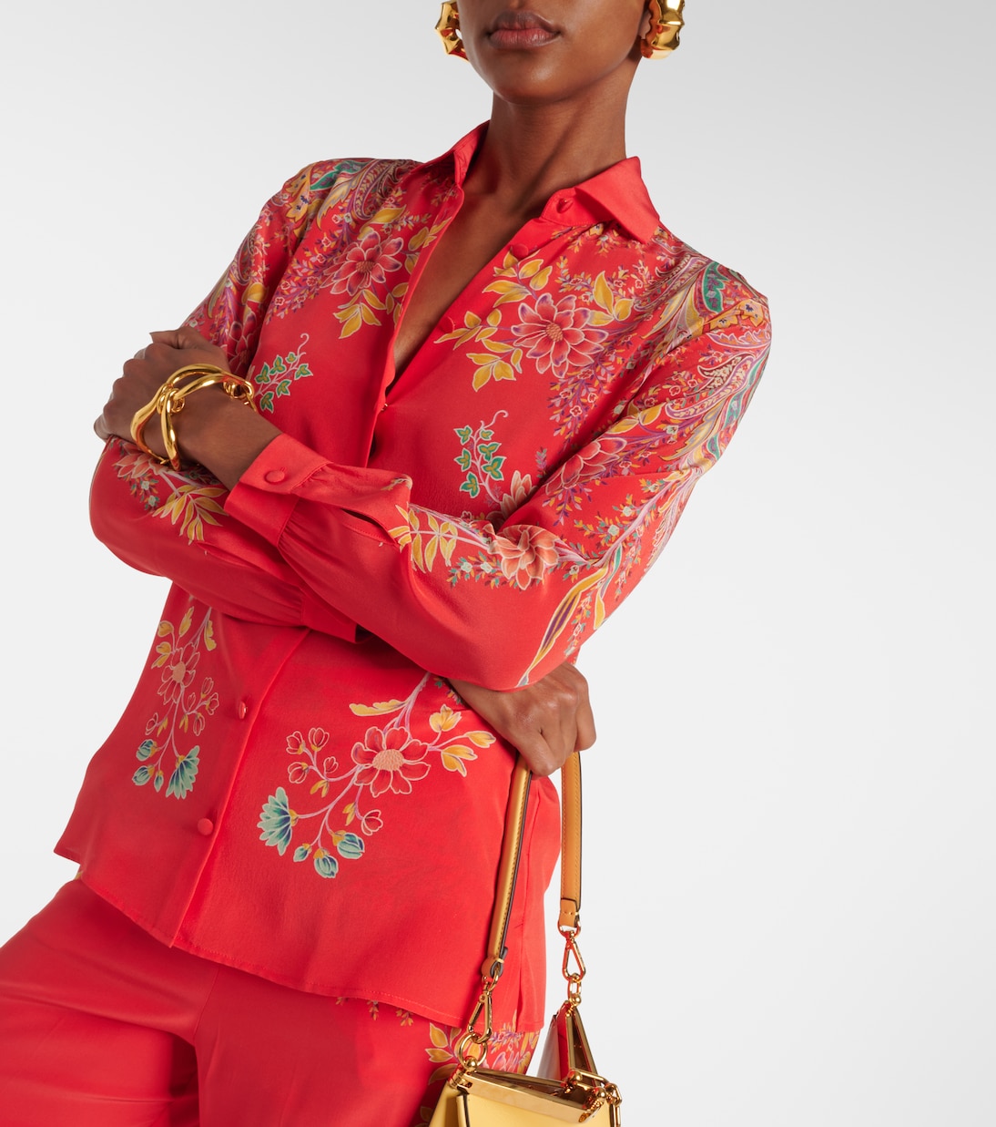 Camicia in crêpe de chine di seta | Etro