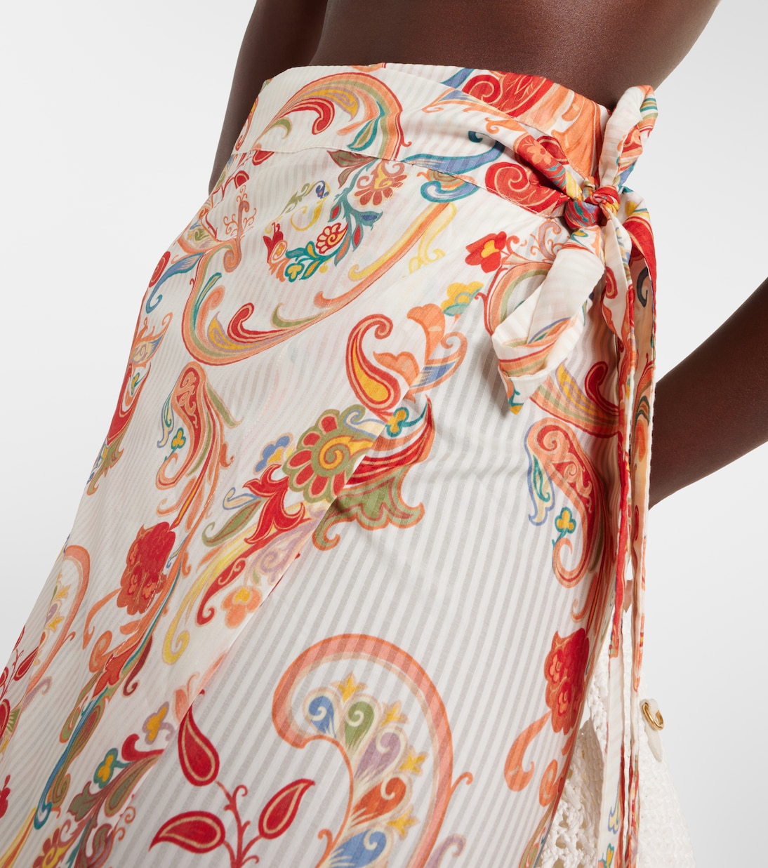 Printed cotton and silk beach cover-up | Etro