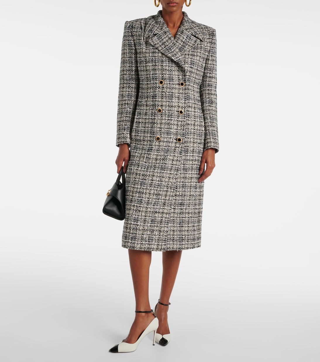 Abrigo de tweed de Lurex® | Alessandra Rich