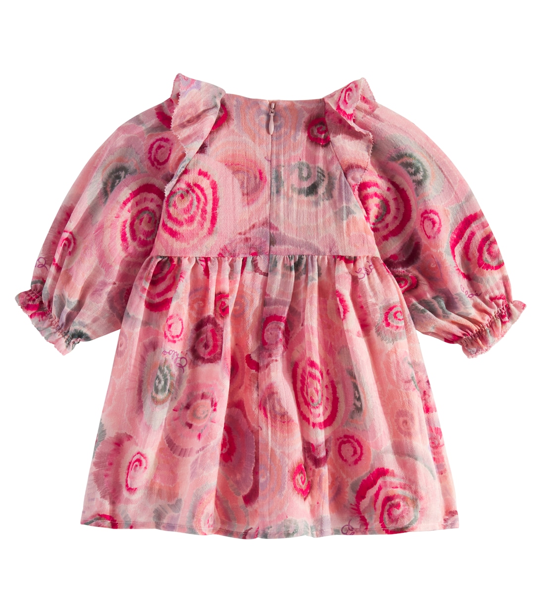 Baby ruffled floral wool dress | Chloé Kids