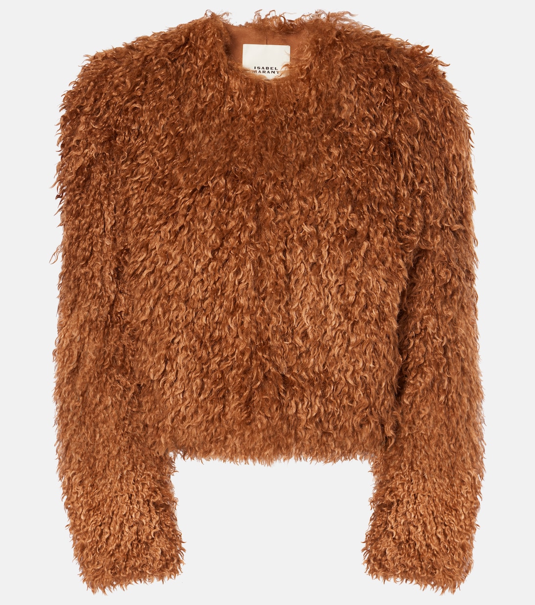 Cropped-Jacke Faustine aus Faux Shearling | Isabel Marant