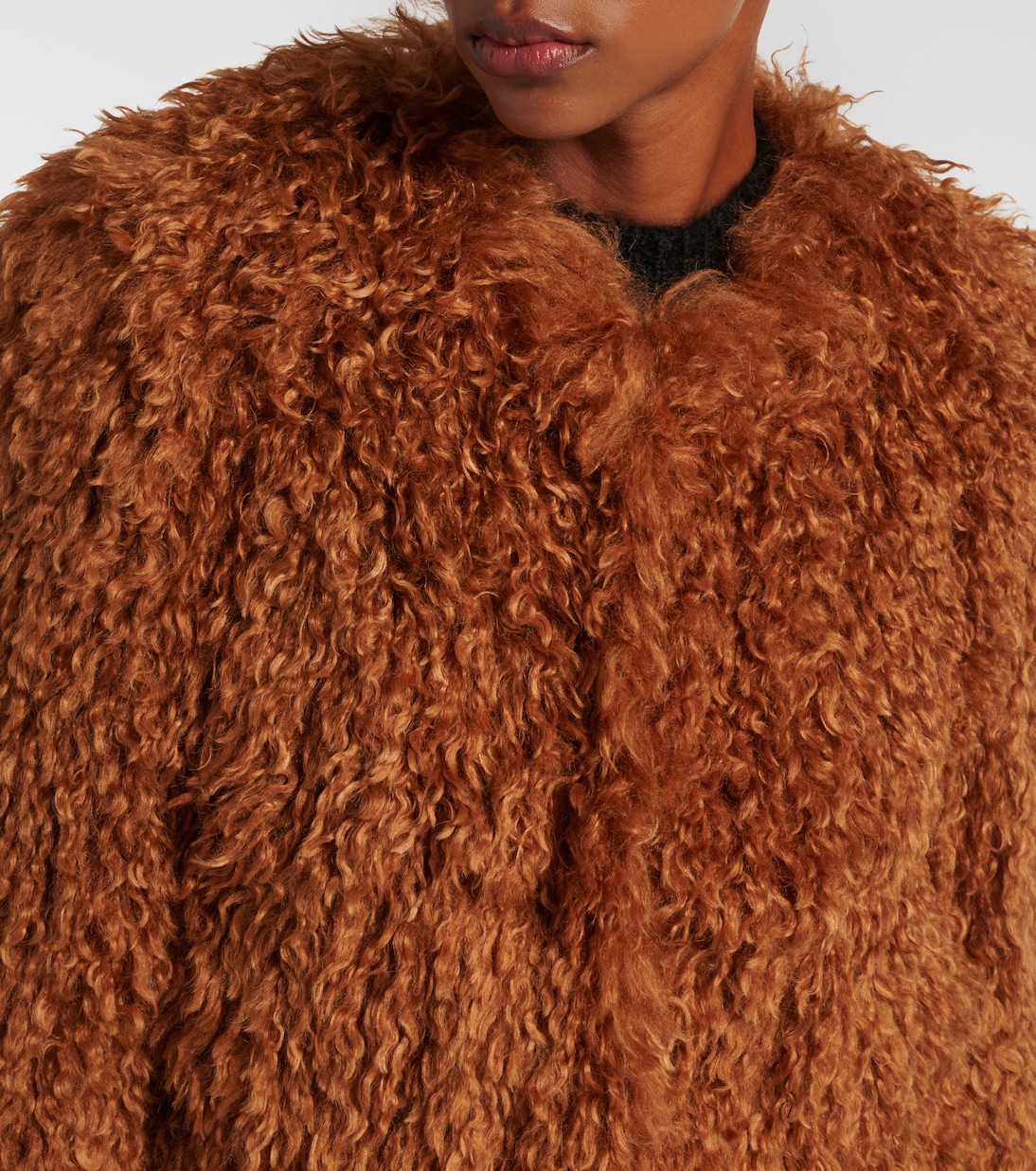 Cropped-Jacke Faustine aus Faux Shearling | Isabel Marant