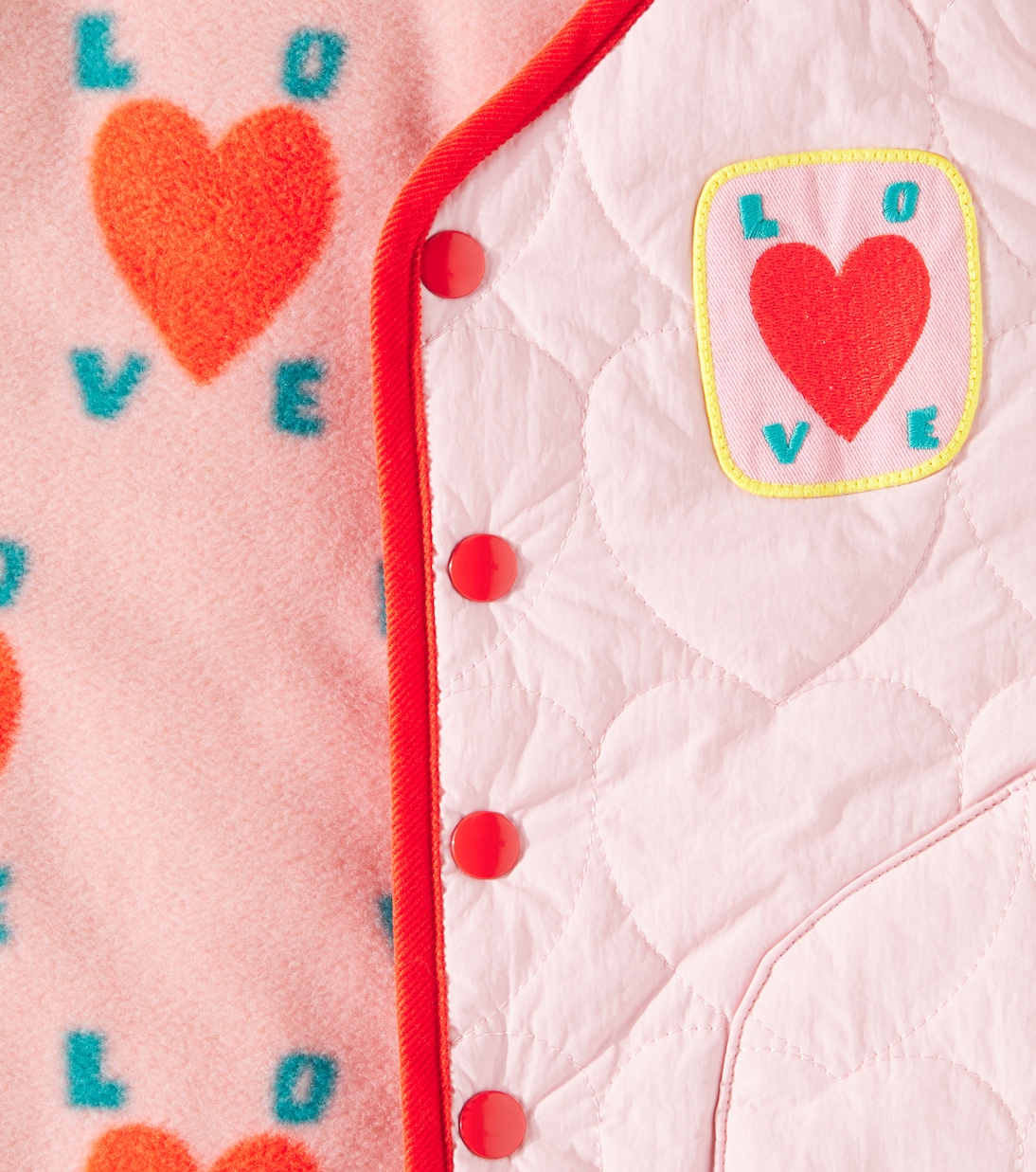 Chaleco acolchado Love de forro polar | Jellymallow