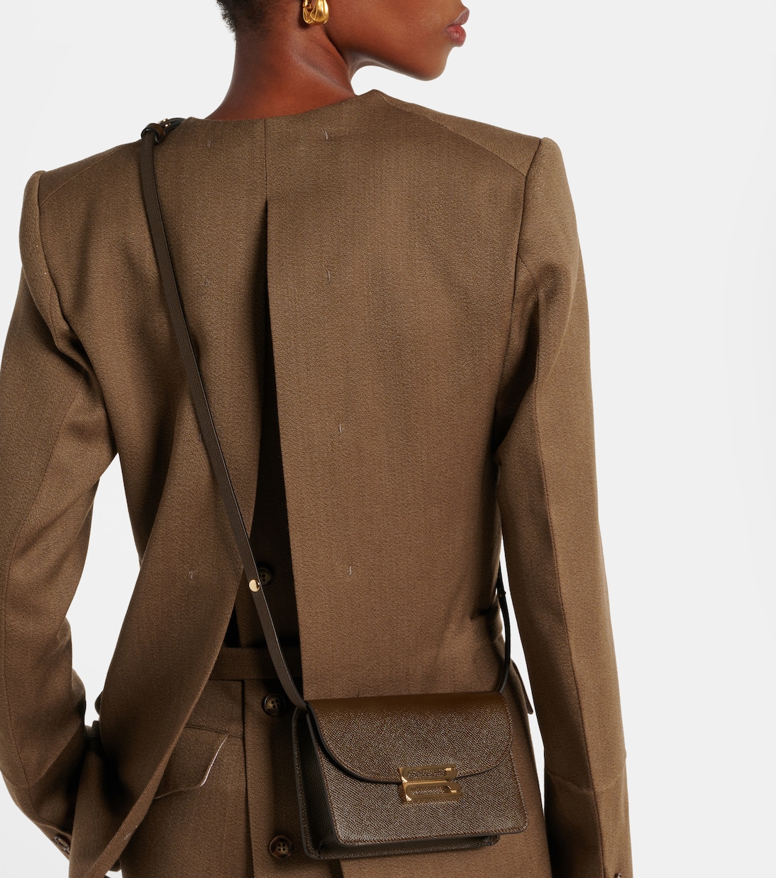 Leather shoulder bag | Victoria Beckham