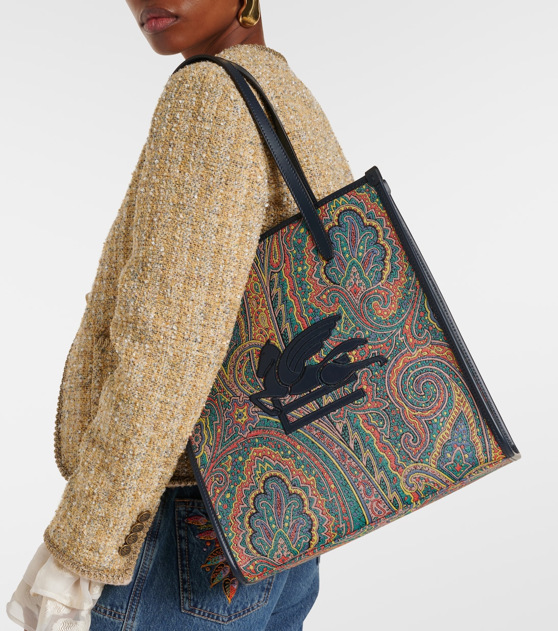 Love Trotter Pegaso Medium jacquard shopper | Etro