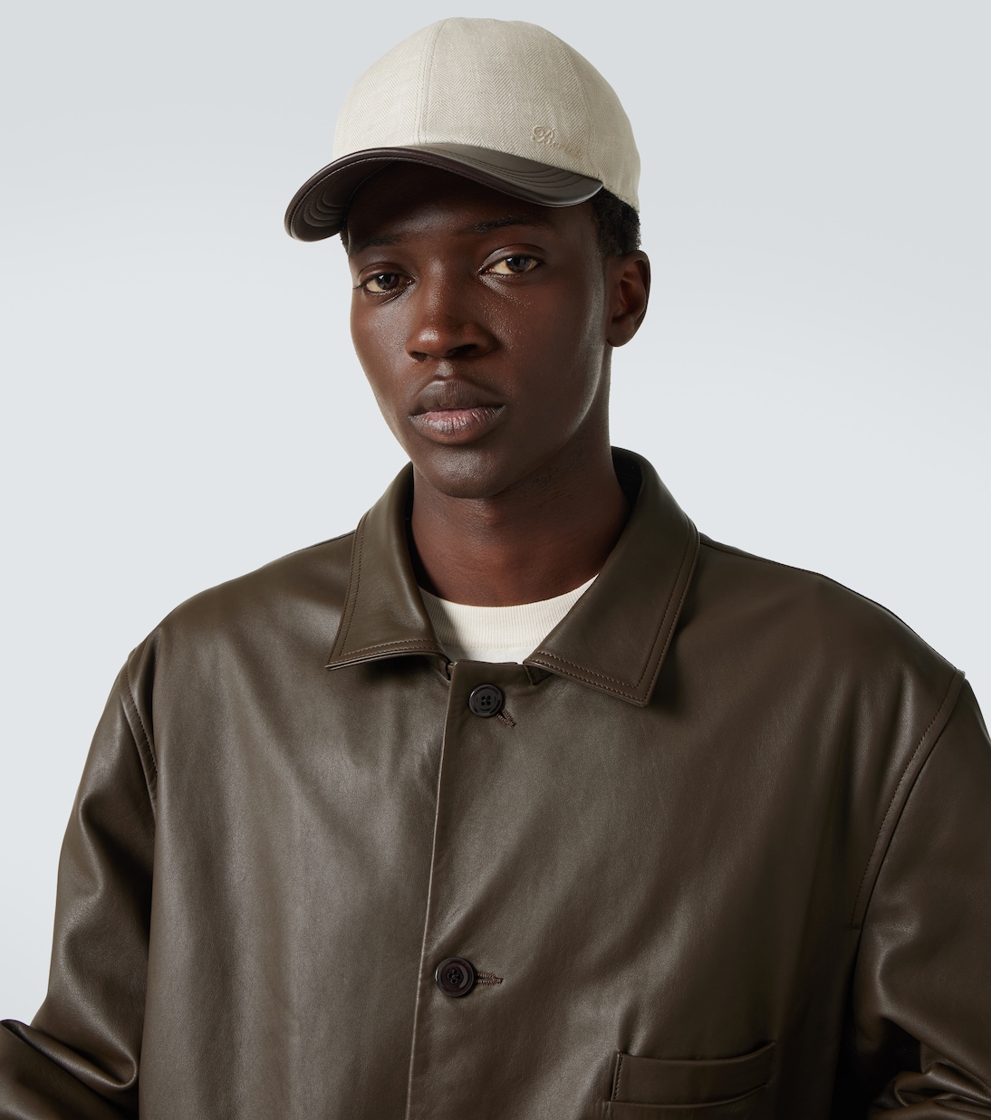 Casquette en lin à cuir | Berluti