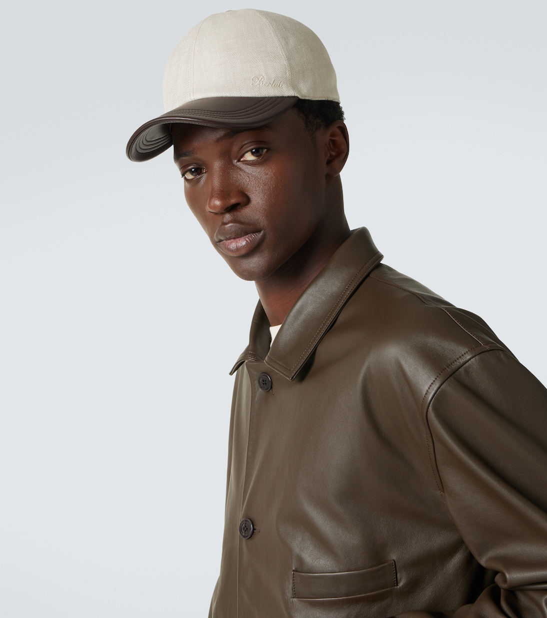 Casquette en lin à cuir | Berluti