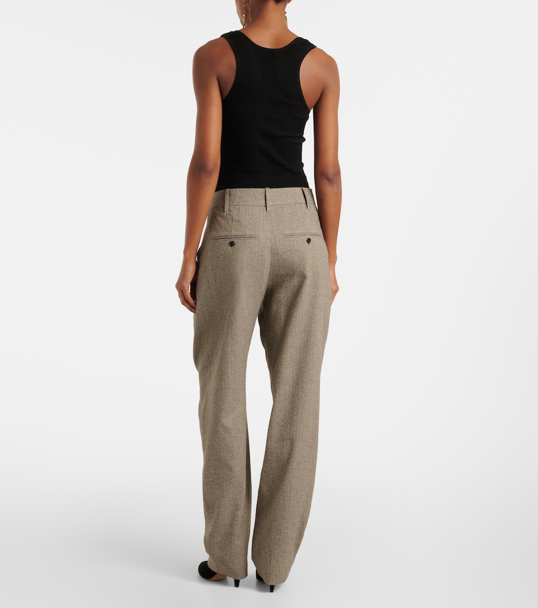 Pantalones tapered Iwena de mezcla de algodón | Isabel Marant
